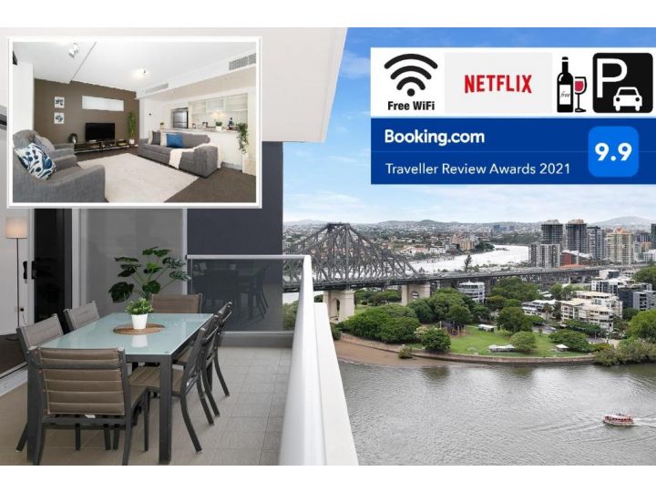 Executive 3 Bedroom Family Suite - Brisbane CBD - Views - Netflix - Fast Wifi - Free parking Apartment, Brisbane - imaginea 2