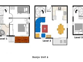 Banjo 1 bedroom with loft bunk room and mountain views Aparthotel, Thredbo - 4