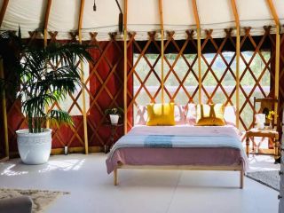 Byron Bay Hinterland Luxury Yurt Escape Terracota Campsite, New South Wales - 2