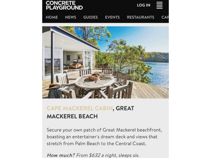 Cape Mackerel Cabin with Magic Palm Beach & Pittwater Views Guest house, New South Wales - imaginea 7