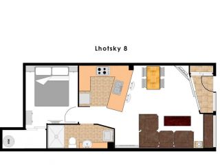 Lhotsky Studio 1 Bedroom with quiet location and onsite parking Apartment, Thredbo - 1