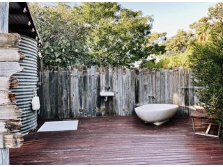 Luxury 6 metre Bell Tent & Outdoor Bathroom, WIFI, TV and firepit, Campsite, Western Australia - 2