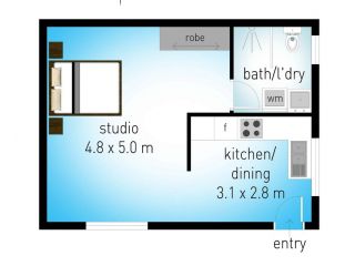 Point Danger Lodge unit 10 - Centrally located one bedroom Studio Apartment, Tweed Heads - 5