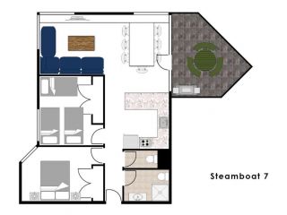 Steamboat 7, 2 bedroom with mountain view and central location Apartment, Thredbo - 1